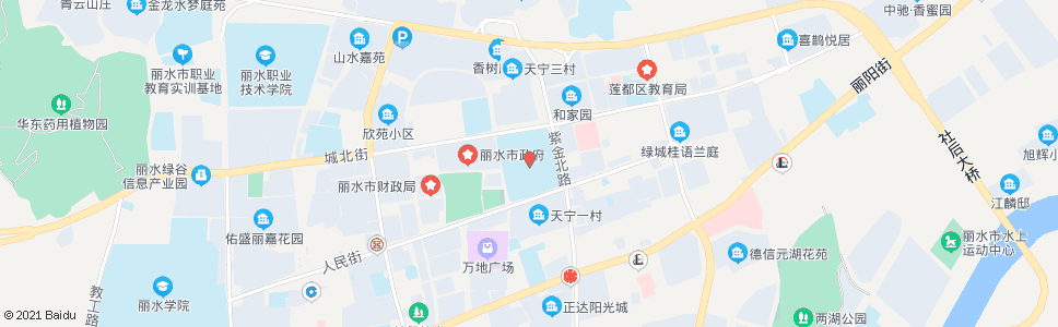 丽水体育中心(西)_公交站地图_丽水公交_妙搜公交查询2024