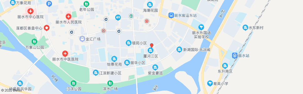 丽水生生堂(厦河小区)_公交站地图_丽水公交_妙搜公交查询2024