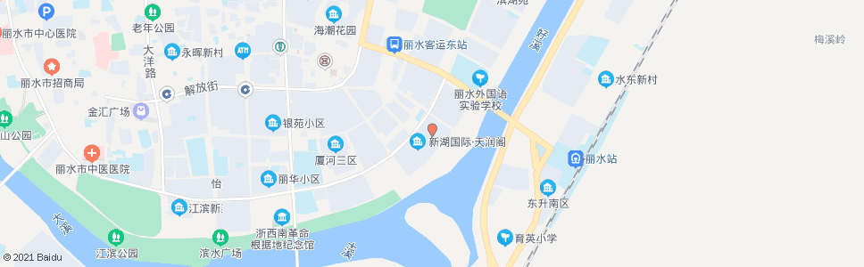 丽水新湖国际_公交站地图_丽水公交_妙搜公交查询2024