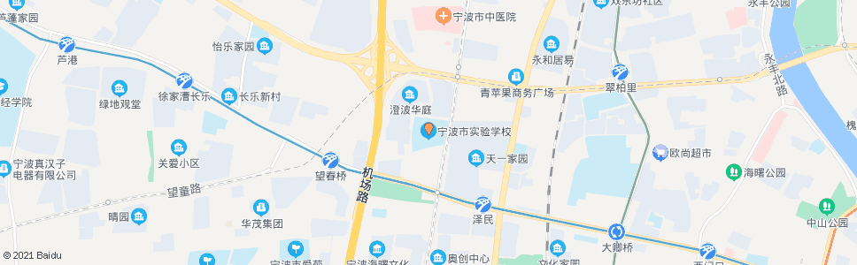 宁波宁波市实验学校_公交站地图_宁波公交_妙搜公交查询2024