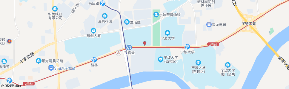 宁波宁波大学科技学院(浙江纺织服装学院)_公交站地图_宁波公交_妙搜公交查询2024