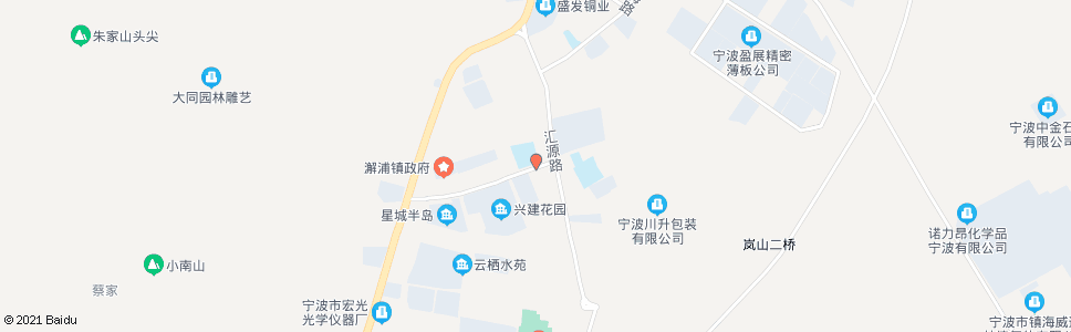 宁波汇源市场2_公交站地图_宁波公交_妙搜公交查询2024