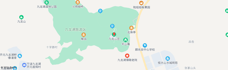 宁波九龙山庄_公交站地图_宁波公交_妙搜公交查询2024