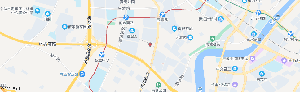 宁波南苑街环城西路口_公交站地图_宁波公交_妙搜公交查询2024