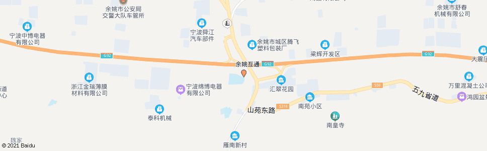 宁波梁辉小学_公交站地图_宁波公交_妙搜公交查询2024