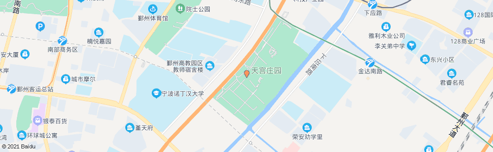 宁波天宫庄园(湾底村)_公交站地图_宁波公交_妙搜公交查询2024