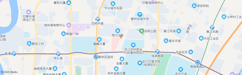 宁波贸城中路前河路口_公交站地图_宁波公交_妙搜公交查询2024