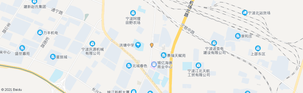 宁波公交洪塘中路始发站_公交站地图_宁波公交_妙搜公交查询2024