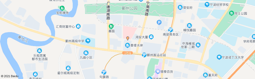 宁波香堤水岸(明州医院南大门)_公交站地图_宁波公交_妙搜公交查询2024