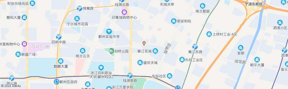 宁波四明东路科技路口_公交站地图_宁波公交_妙搜公交查询2024