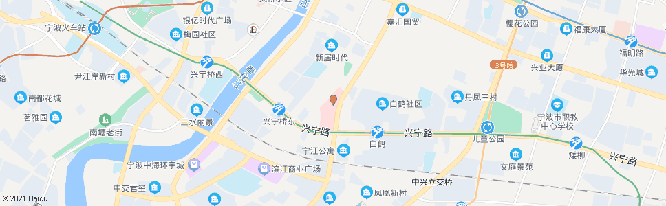 宁波彩虹南路兴宁路口(李惠利医院)_公交站地图_宁波公交_妙搜公交查询2024