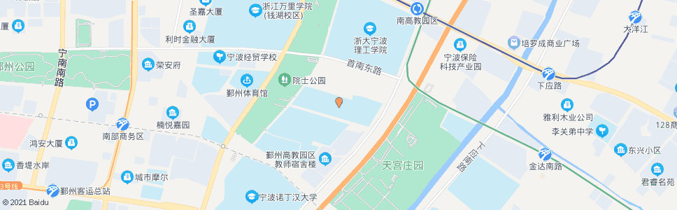 宁波宁波职业学院_公交站地图_宁波公交_妙搜公交查询2025