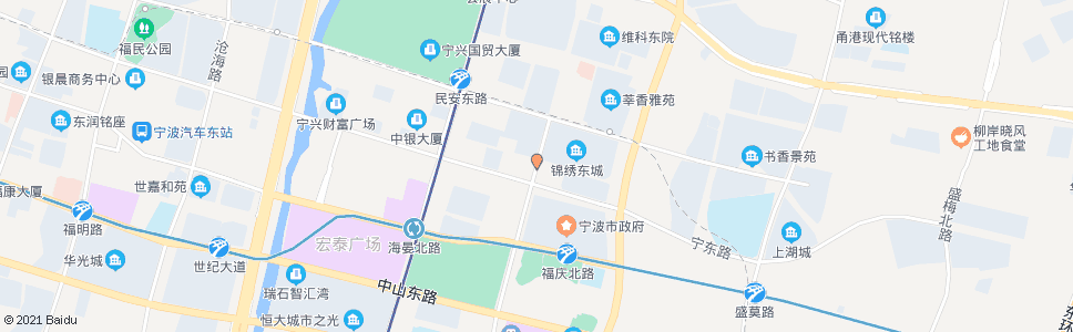 宁波河清路宁东路口_公交站地图_宁波公交_妙搜公交查询2024