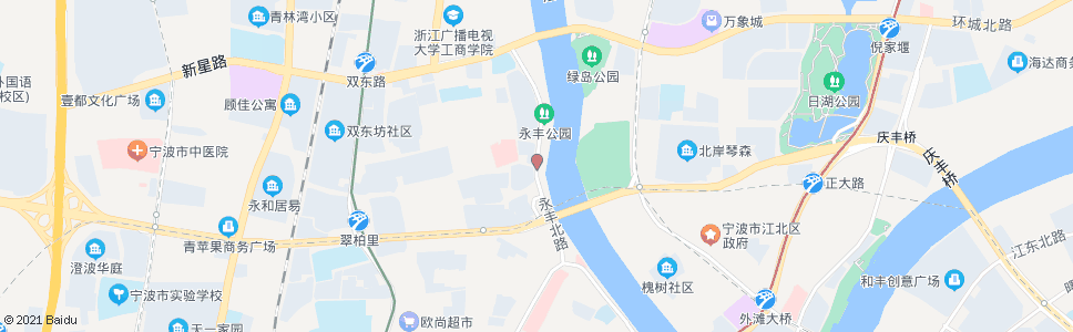 宁波永丰北路范江岸路口_公交站地图_宁波公交_妙搜公交查询2025