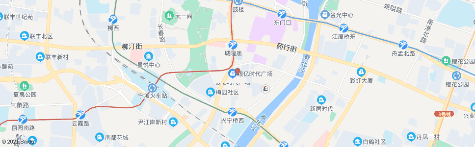 宁波解放南路大沙泥街口(尚善口腔海曙门诊)_公交站地图_宁波公交_妙搜公交查询2024