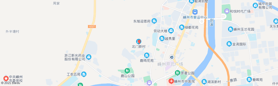 绍兴北门新村_公交站地图_绍兴公交_妙搜公交查询2024