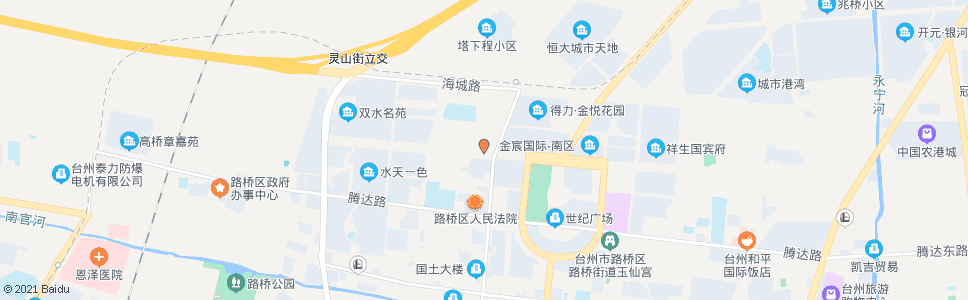 台州建筑装饰城二期_公交站地图_台州公交_妙搜公交查询2024