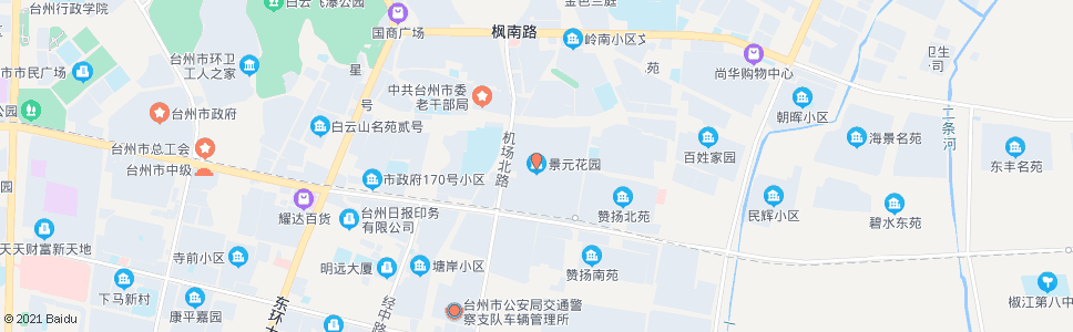 台州景元花园_公交站地图_台州公交_妙搜公交查询2025